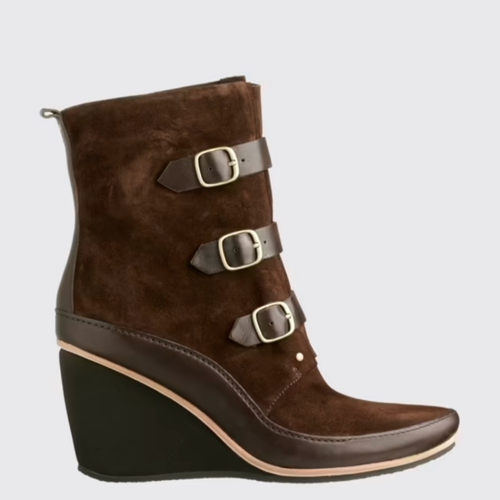 CAMPER Women's Julia Wedges Heels Brown Leather.. Size 7.5 - Picture 2 of 16